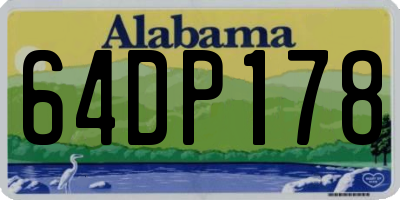 AL license plate 64DP178