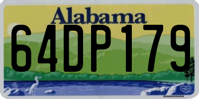 AL license plate 64DP179