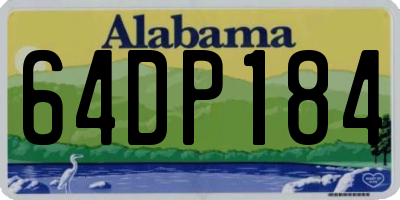 AL license plate 64DP184