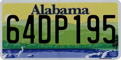 AL license plate 64DP195