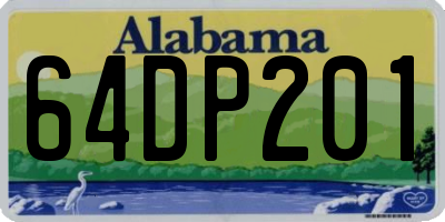 AL license plate 64DP201