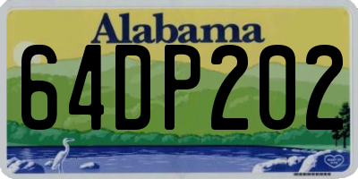 AL license plate 64DP202
