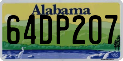 AL license plate 64DP207