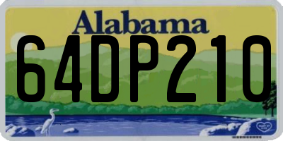 AL license plate 64DP210