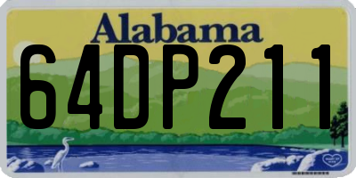 AL license plate 64DP211