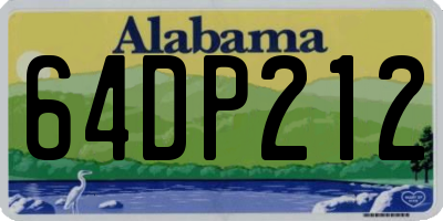 AL license plate 64DP212