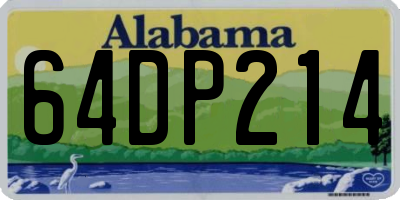 AL license plate 64DP214
