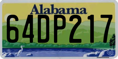 AL license plate 64DP217