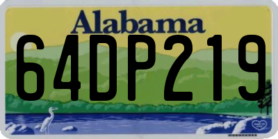 AL license plate 64DP219