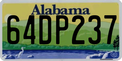 AL license plate 64DP237