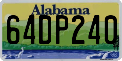 AL license plate 64DP240