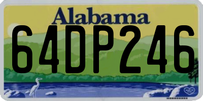 AL license plate 64DP246