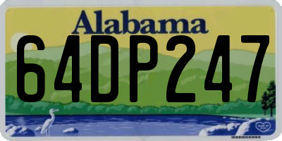 AL license plate 64DP247