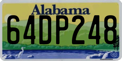 AL license plate 64DP248