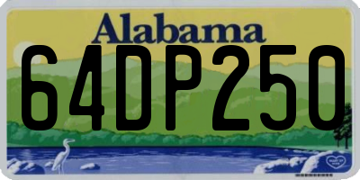 AL license plate 64DP250