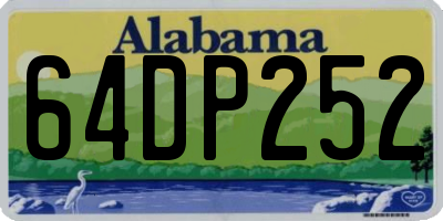 AL license plate 64DP252