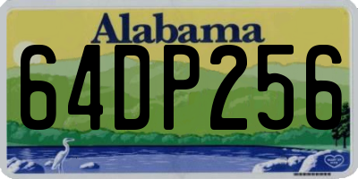 AL license plate 64DP256