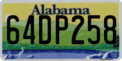 AL license plate 64DP258