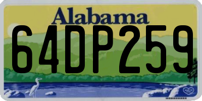 AL license plate 64DP259