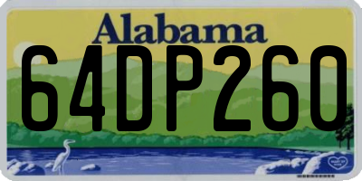 AL license plate 64DP260