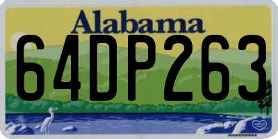 AL license plate 64DP263
