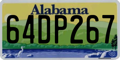 AL license plate 64DP267