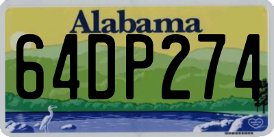 AL license plate 64DP274