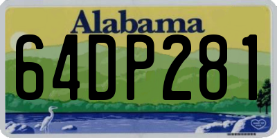 AL license plate 64DP281
