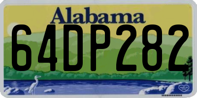 AL license plate 64DP282