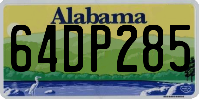 AL license plate 64DP285