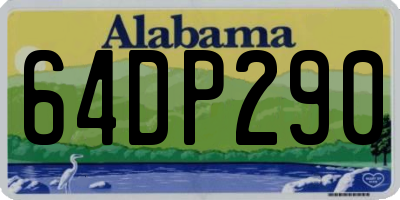 AL license plate 64DP290