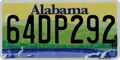 AL license plate 64DP292