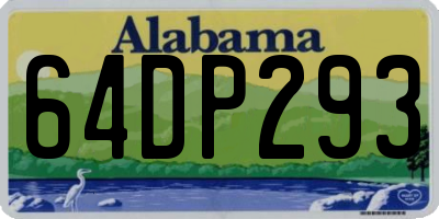 AL license plate 64DP293