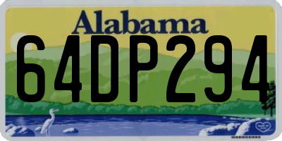 AL license plate 64DP294