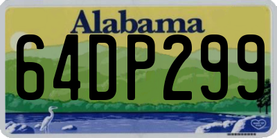 AL license plate 64DP299
