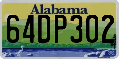 AL license plate 64DP302
