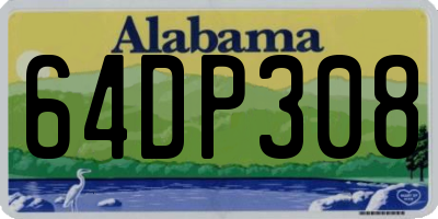 AL license plate 64DP308