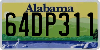 AL license plate 64DP311