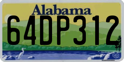 AL license plate 64DP312