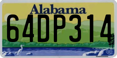 AL license plate 64DP314
