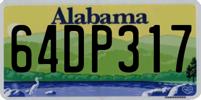 AL license plate 64DP317