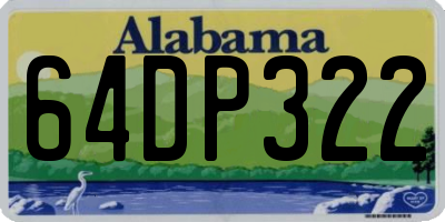 AL license plate 64DP322