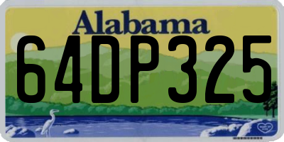 AL license plate 64DP325