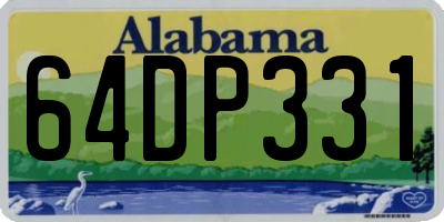 AL license plate 64DP331