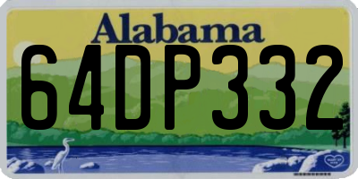 AL license plate 64DP332