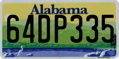 AL license plate 64DP335