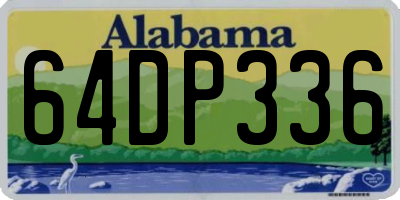 AL license plate 64DP336