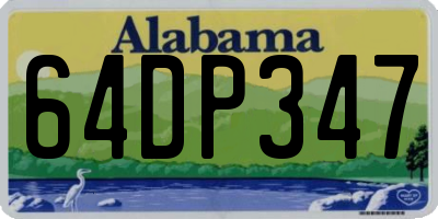 AL license plate 64DP347