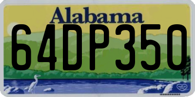 AL license plate 64DP350