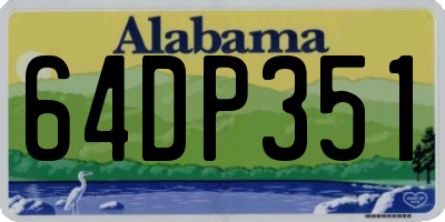 AL license plate 64DP351